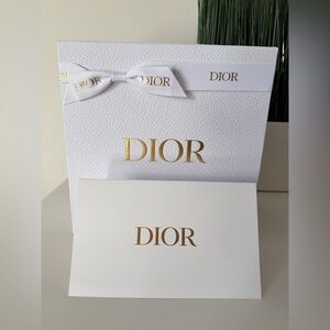 New Dior gift box, ribbon, envelope